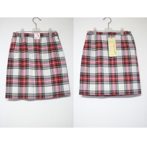 (24) [새상품] 교복 스커트 (사이즈 24) / 교복 치마, 미사용 