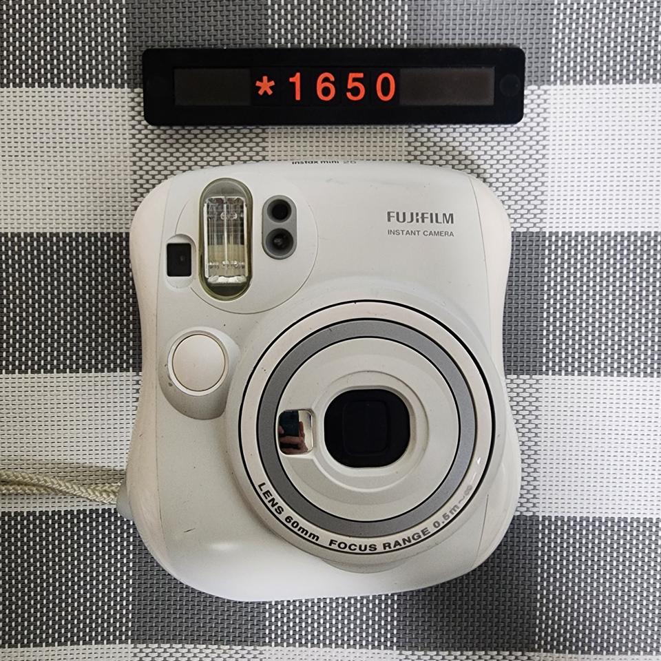 후지 인스탁스 미니 25 화이트 폴라로이드 카메라