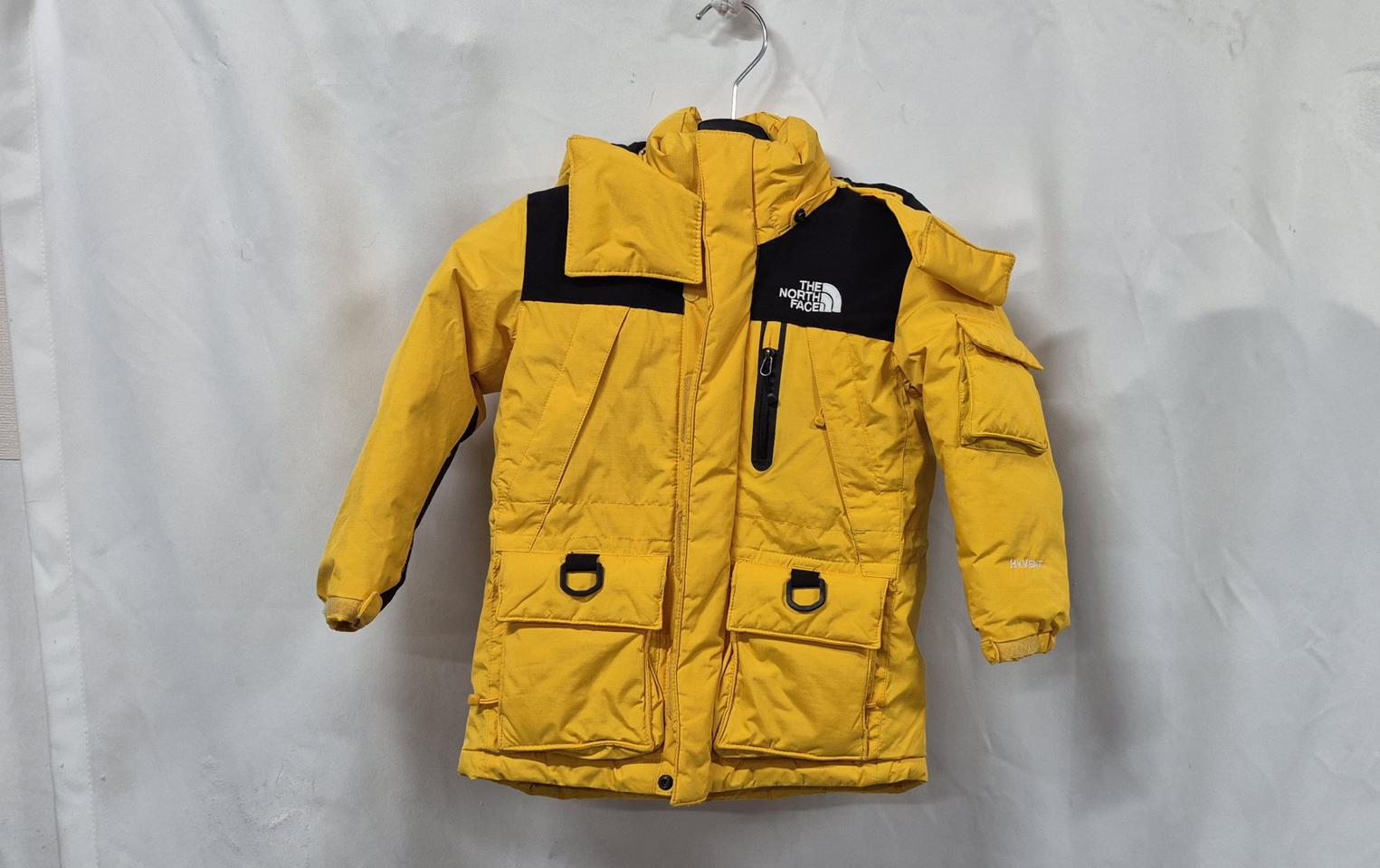 노스페이스 키즈 옐로우 패딩 점퍼 100