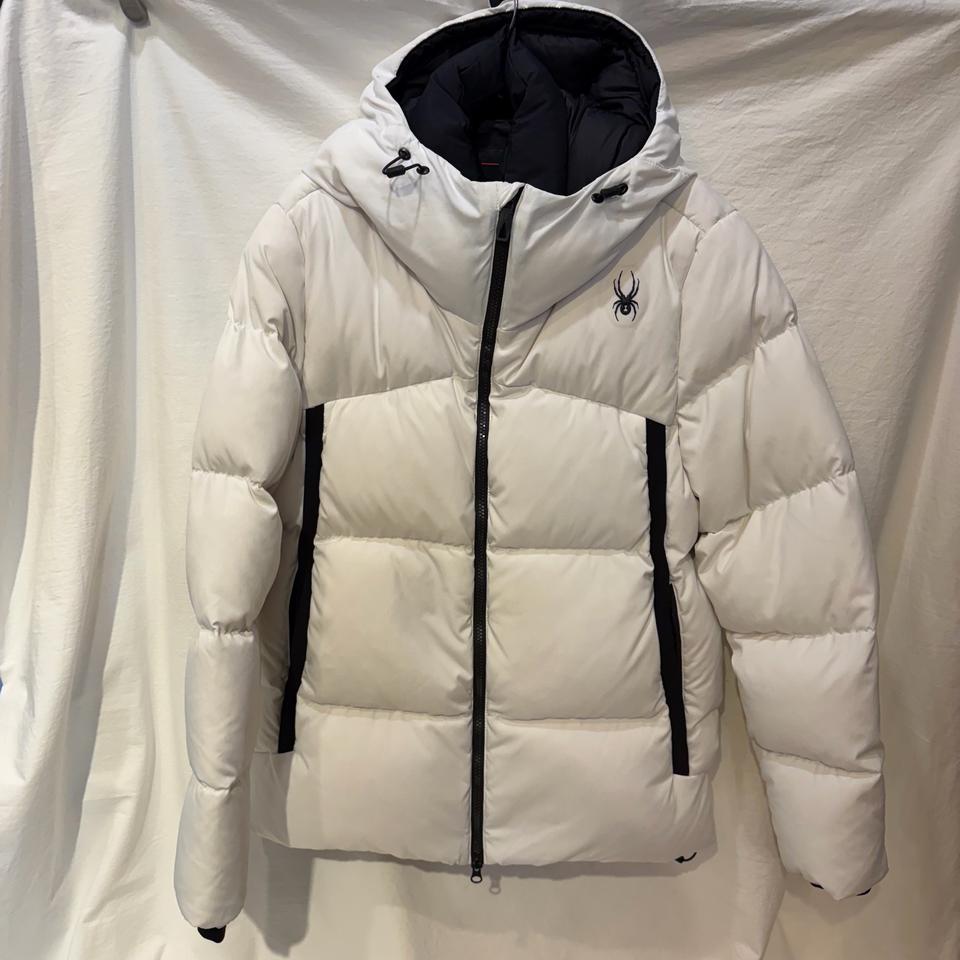 스파이더 패딩 화이트 다운 패딩 점퍼