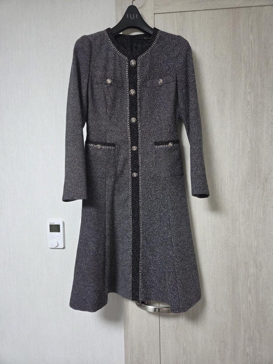 실착1회.케네스레이디 플레어 원피스 55사이즈