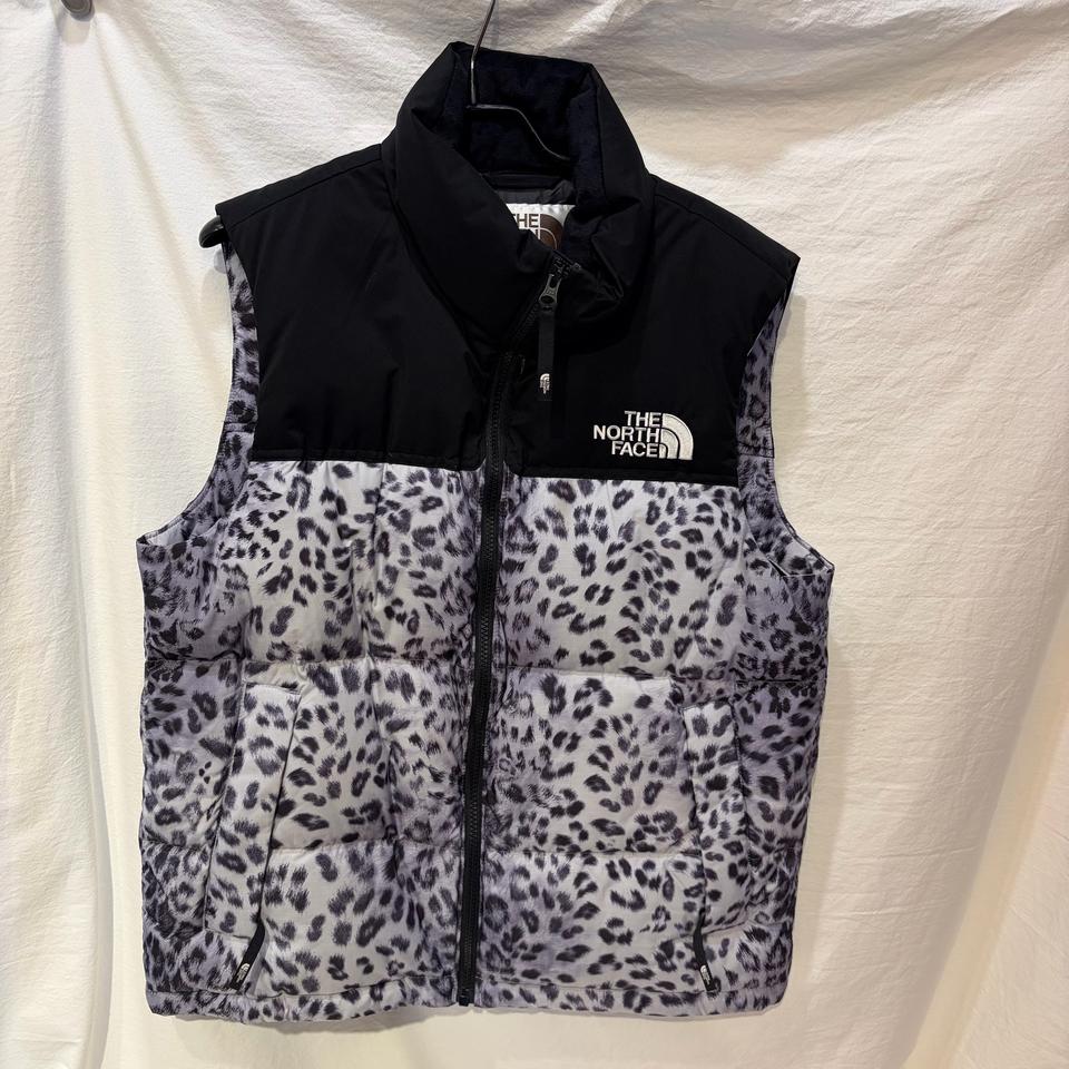 노스페이스 눕시 레오파드 패딩 조끼