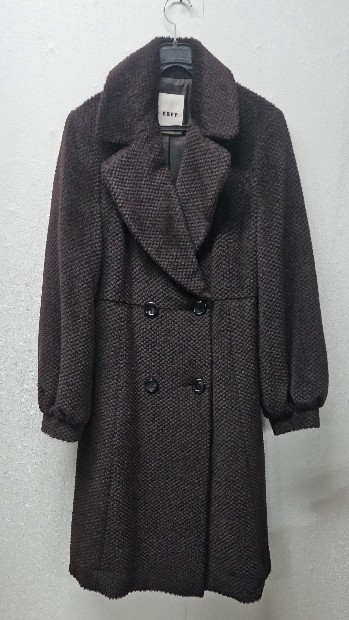 ESET 더블 버튼 브라운 코트 55