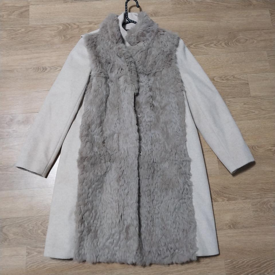 샬라얀 겨울코트 토끼털 여성88 사이즈