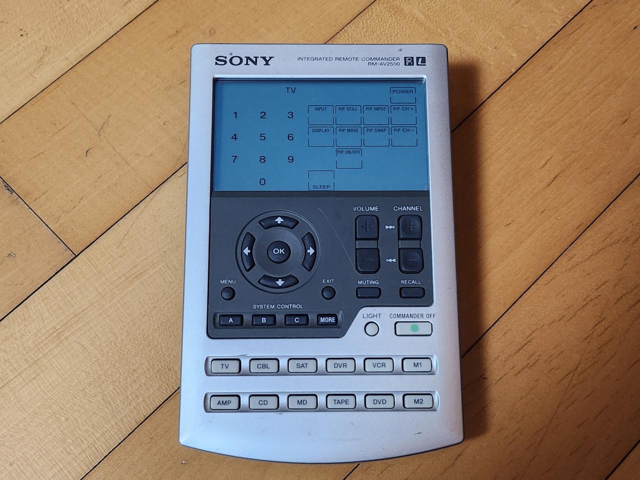 SONY 소니 AV-2500 터치 패널 통합 리모트 커맨더 리모컨