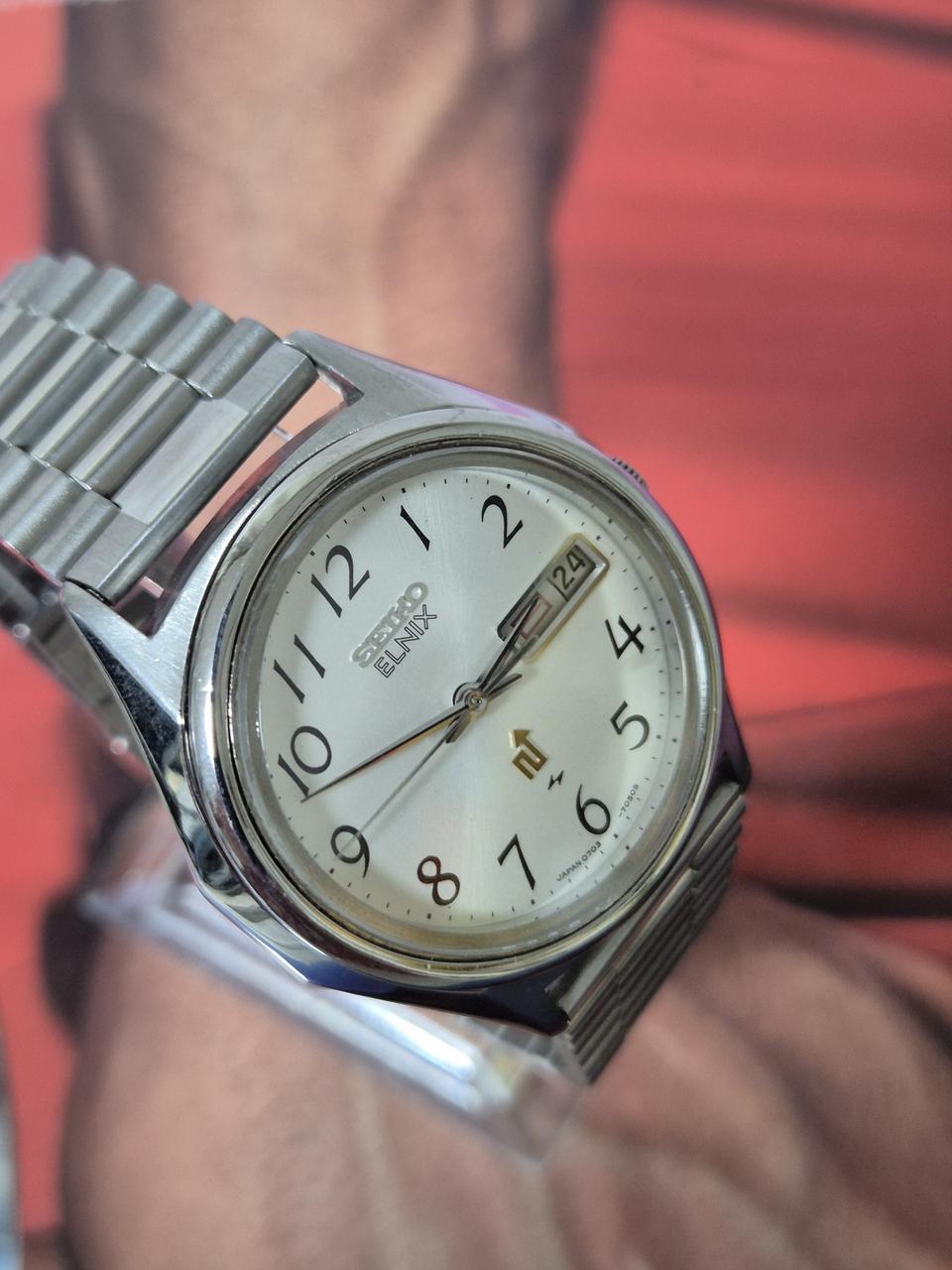 세이코 Enlix 남성용 메탈 시계/JAPAN