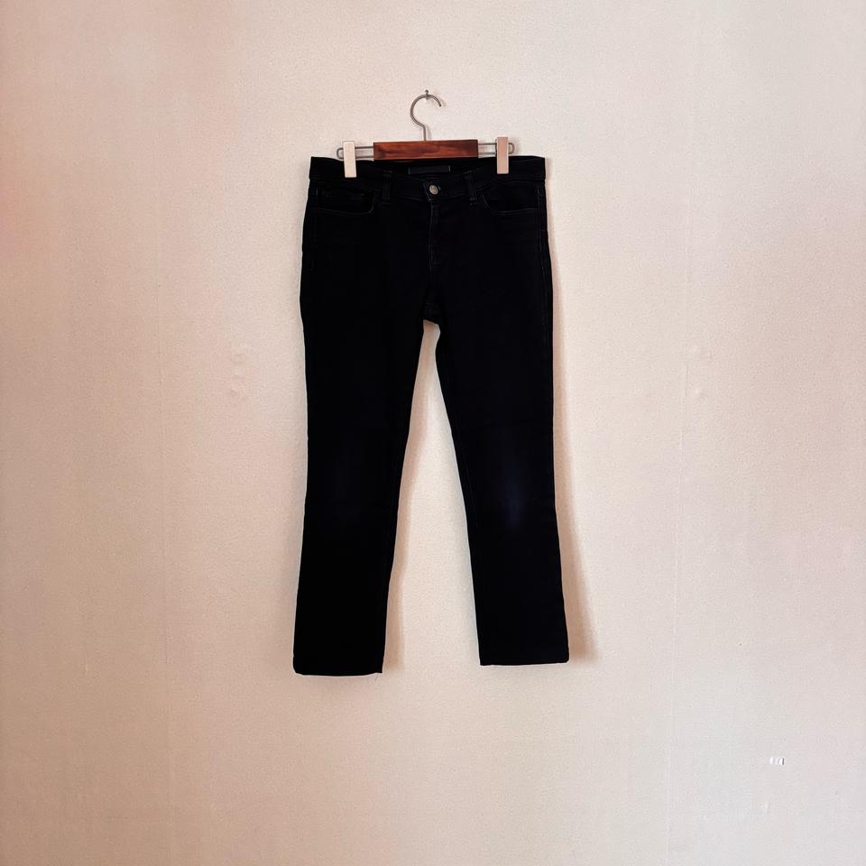 J 제이브랜드 블랙진 30 슬림 로라이즈 청바지 스판 미국