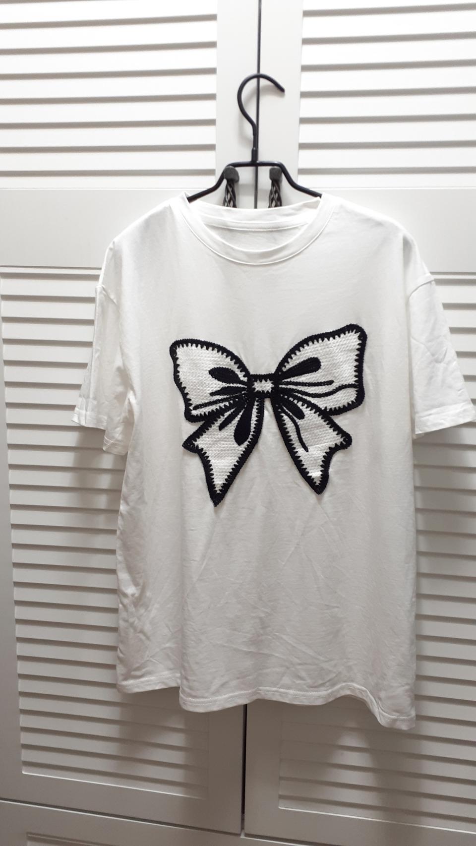 리본포인트반팔티