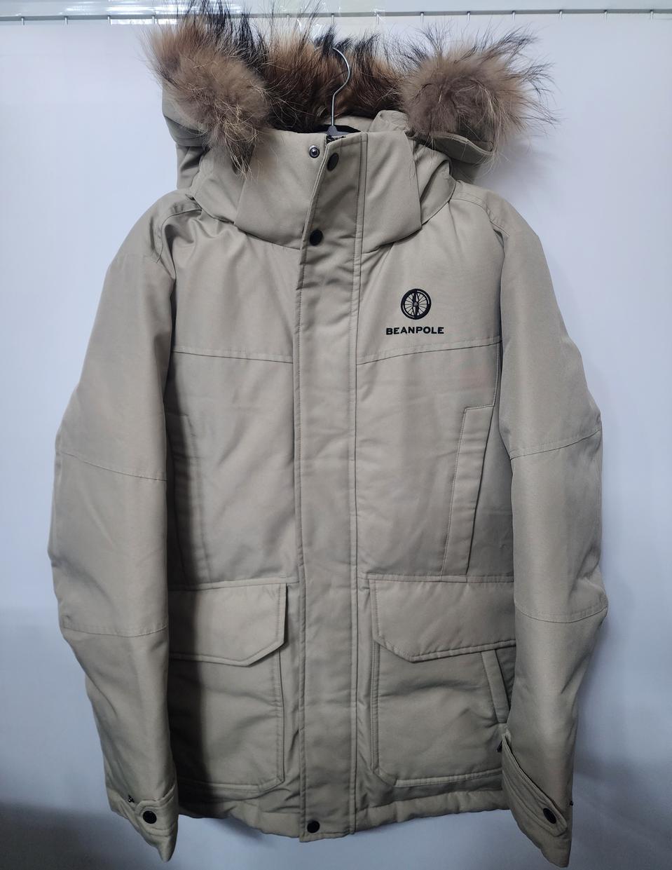 빈폴 아웃도어  구스하프 패딩점퍼  베이지 (95)