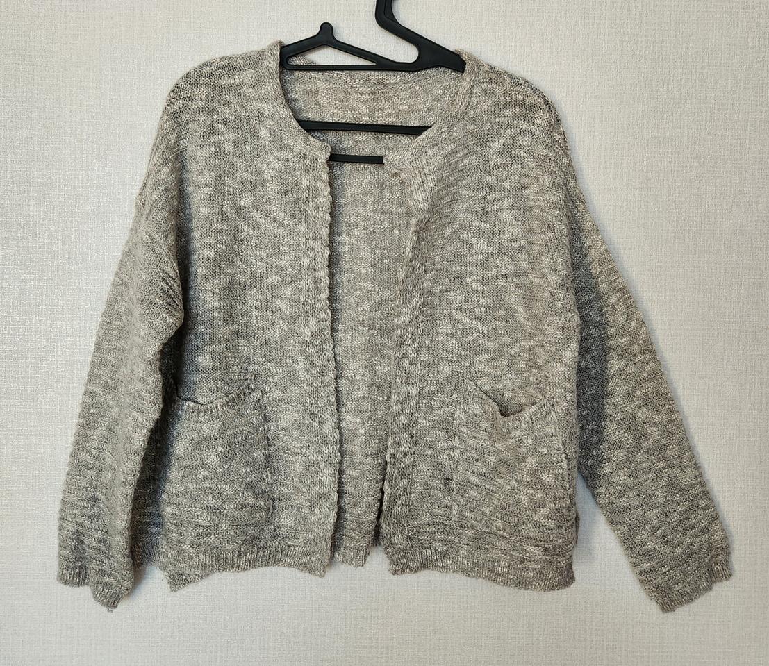 의류 여성 자켓 가디건 그레이 프리사이즈