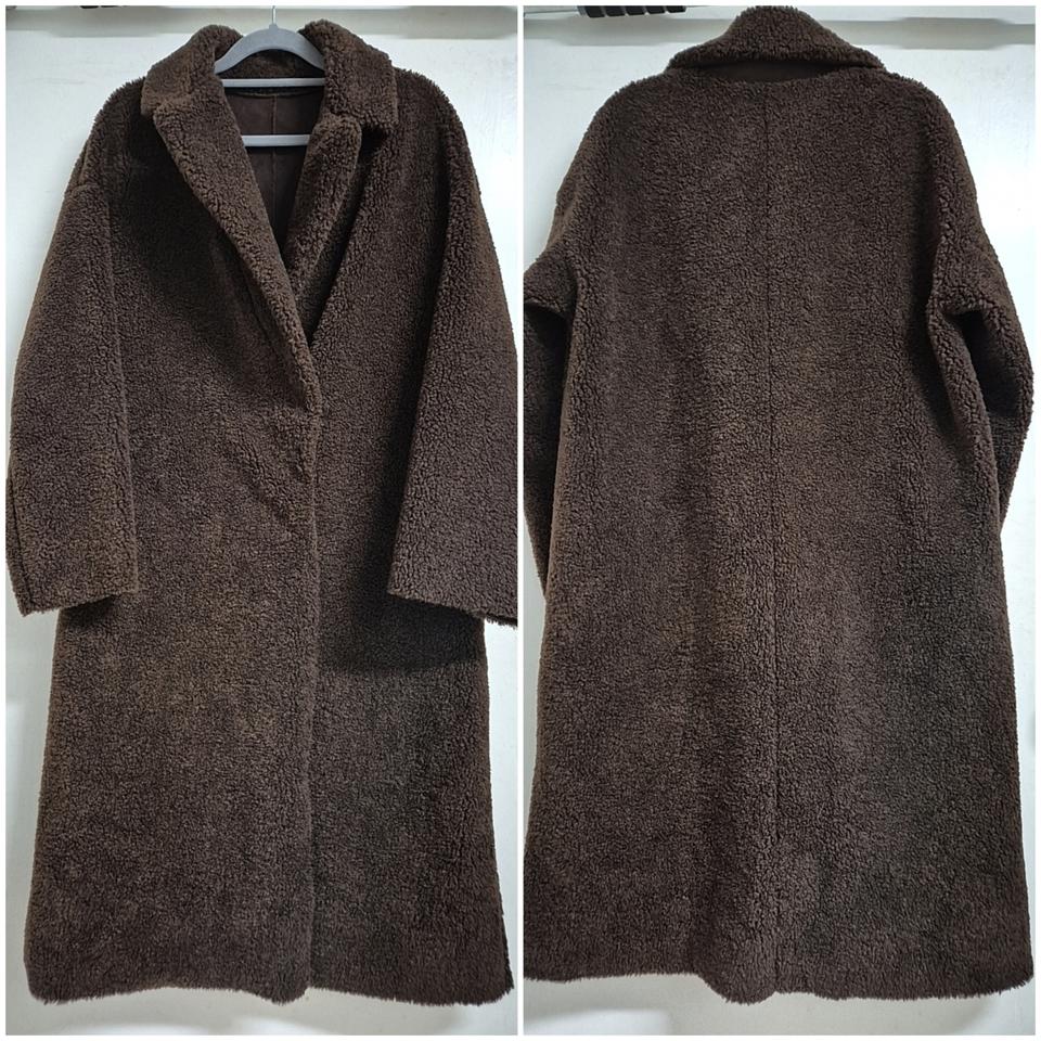 뽀글이 무스탕 코트