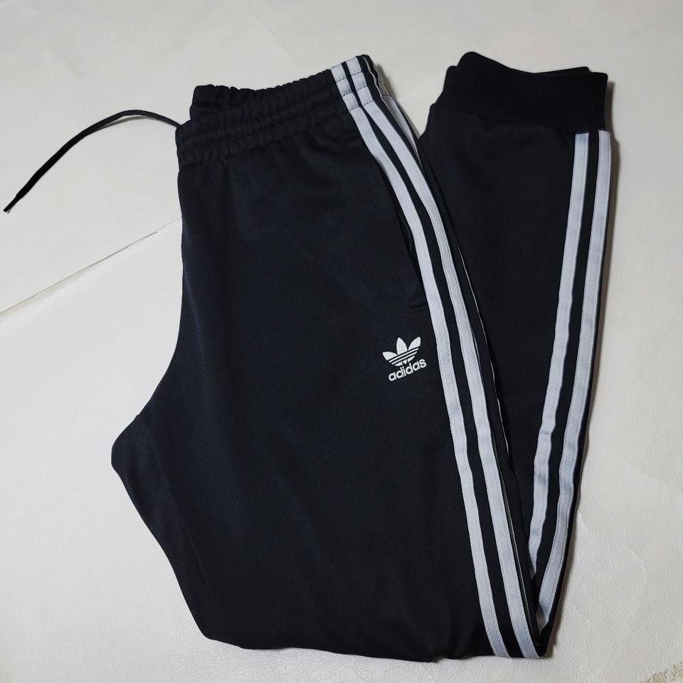 XL 아디다스 슈퍼스타 트랙팬츠 검흰