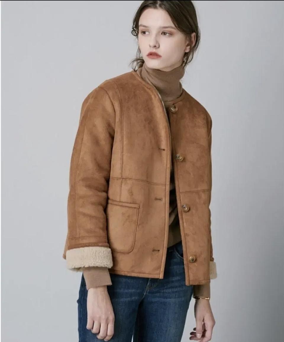 르비에르 스웨이드 무스탕