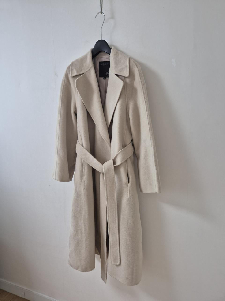 에고이스트 벨티드 롱 코트