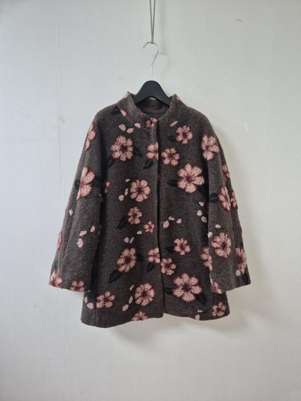 아새 ISAE 울 플라워 코트