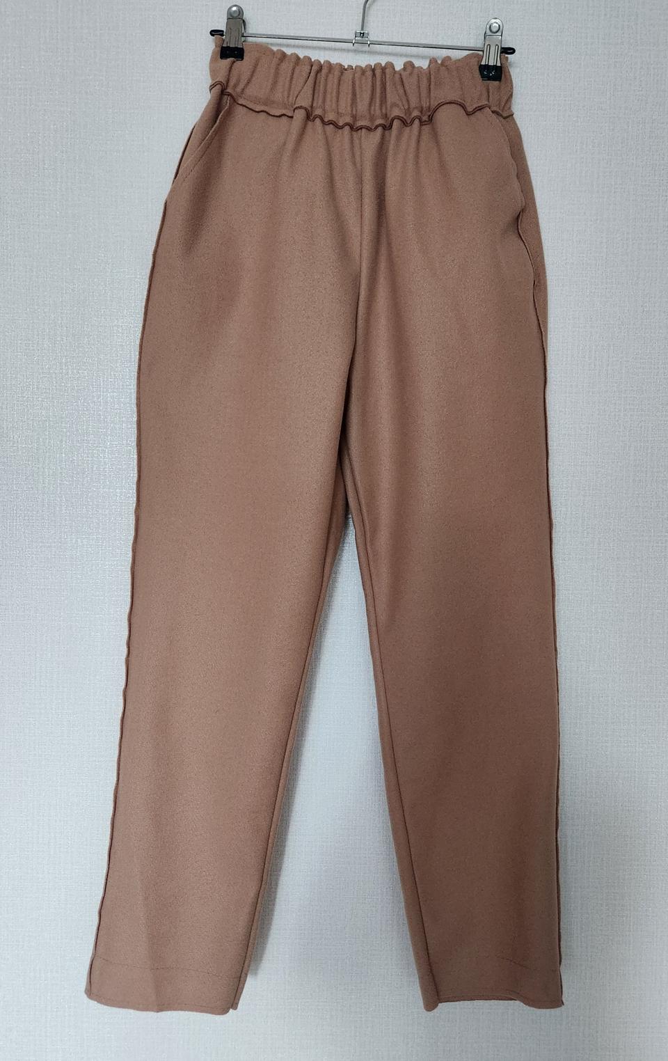 (새상품) 의류 여성 긴바지 베이지 프리사이즈