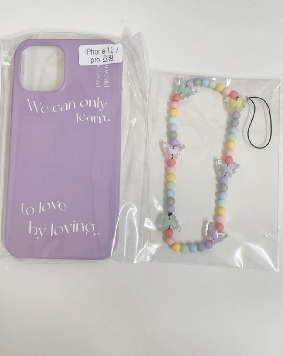 아이폰12 하드케이스 스트랩세트 새상품