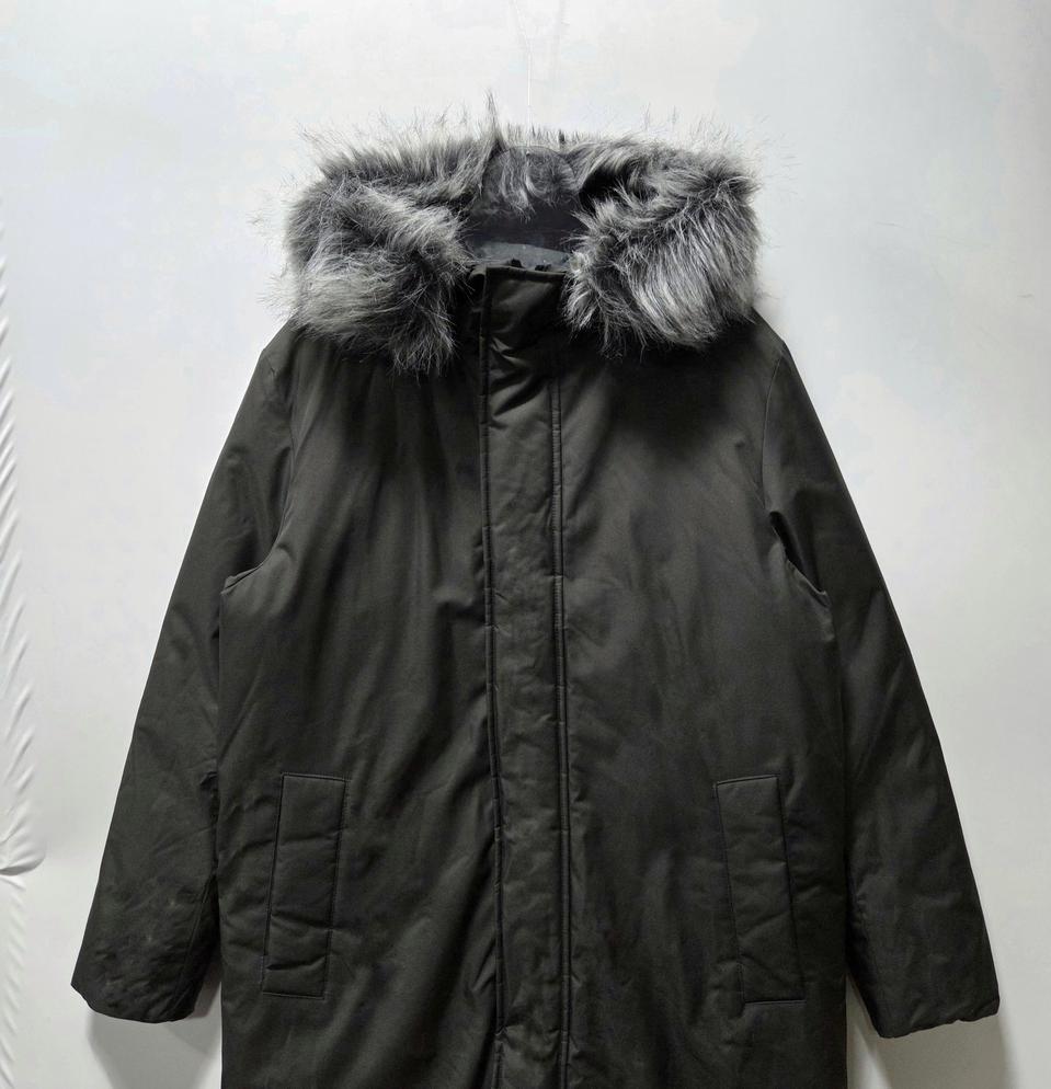 클럽모나코 구스 다운 후드 퍼 롱 패딩 S 25121503