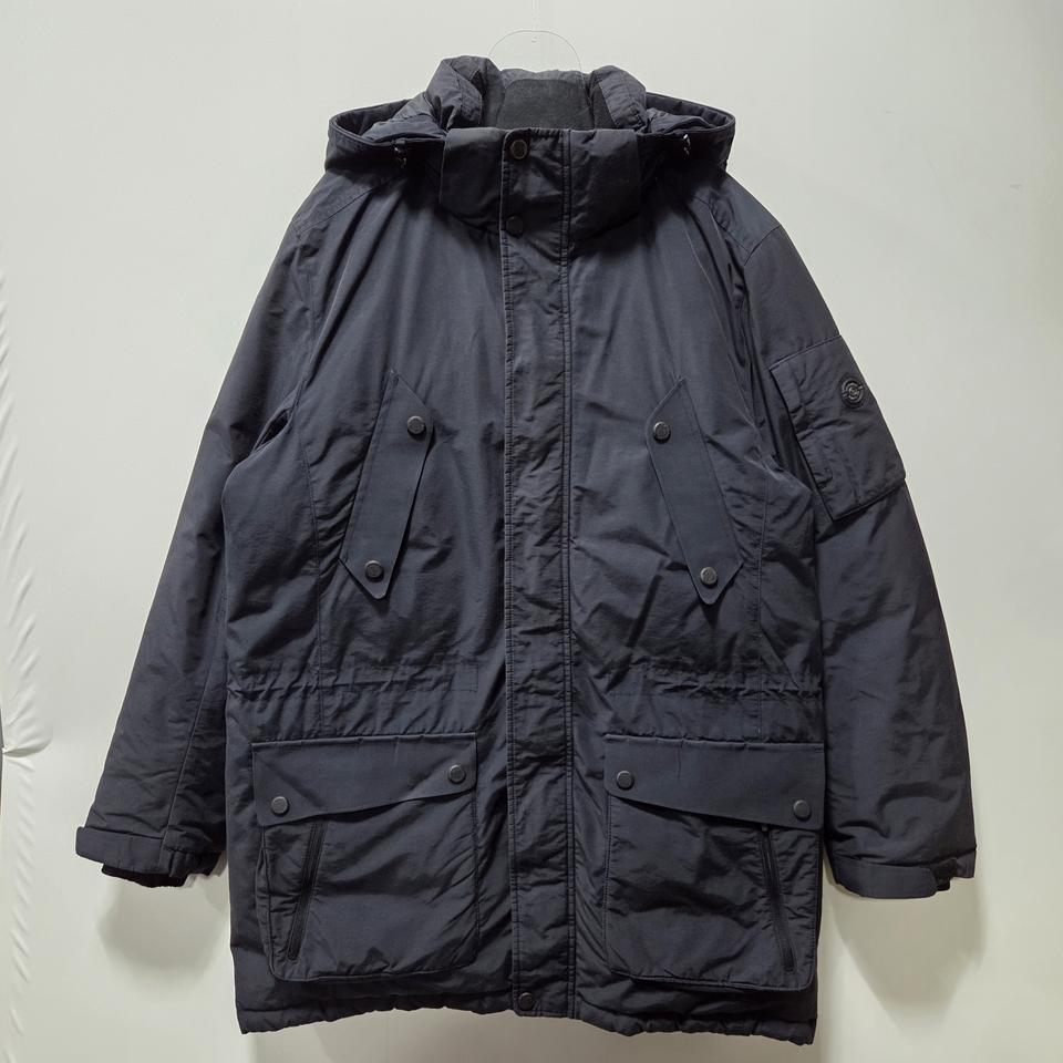 헤지스 네이비 다운 야상 패딩 점퍼 100 25121505