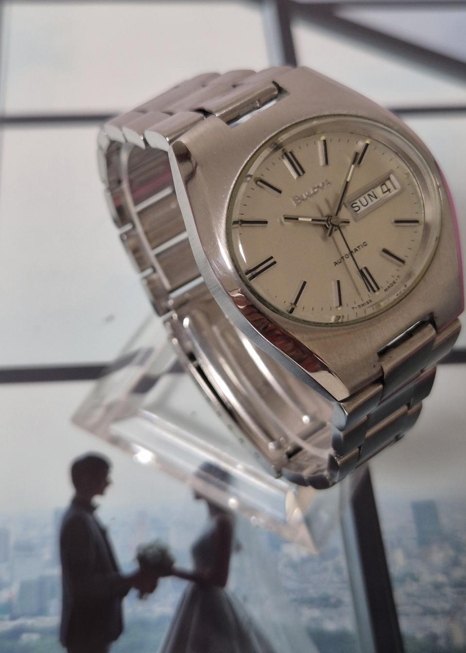 부로바 남성용 자동메탈 시계/SWISS