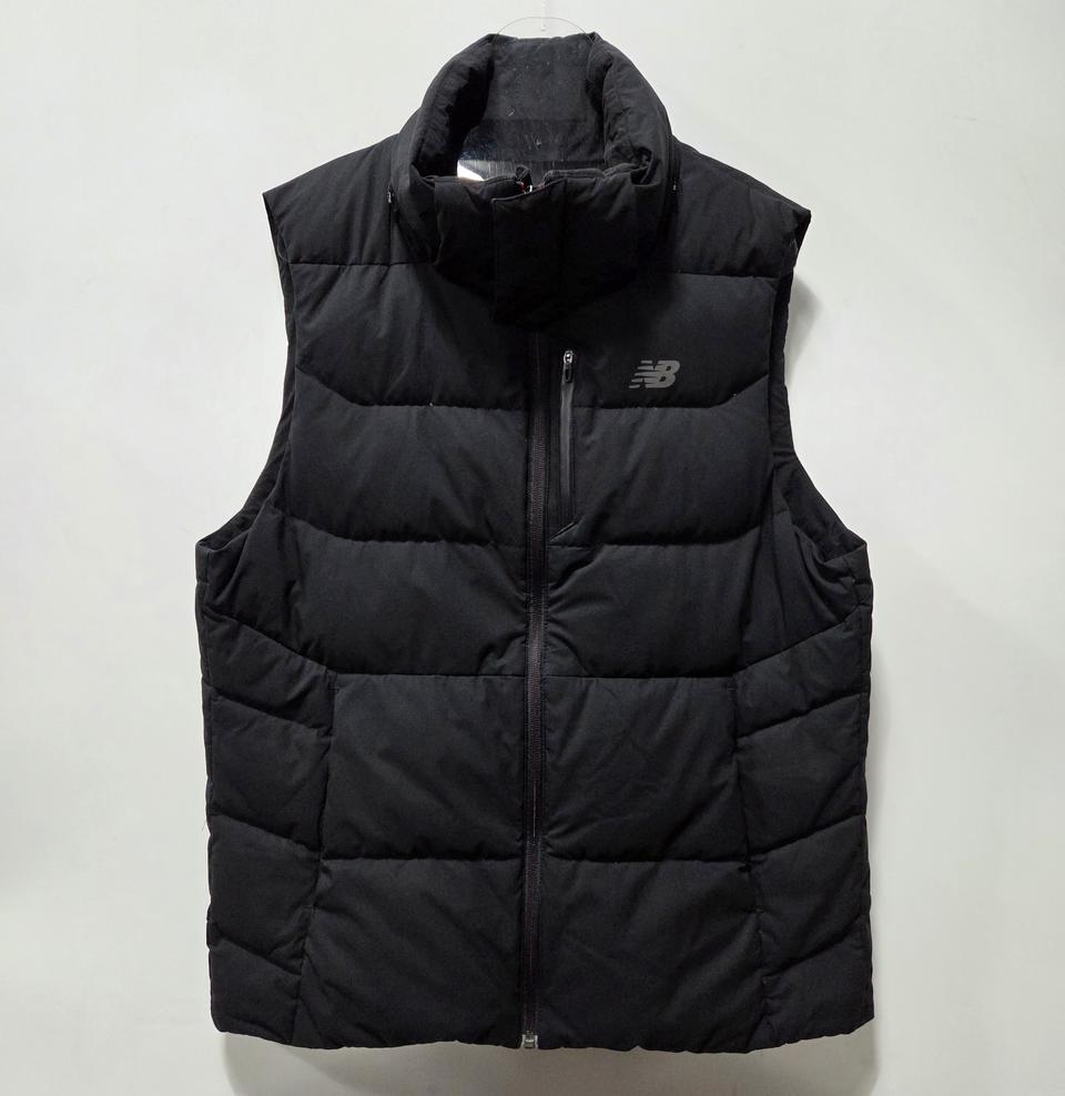 뉴발란스 블랙 오리털 패딩 조끼 95 25121516