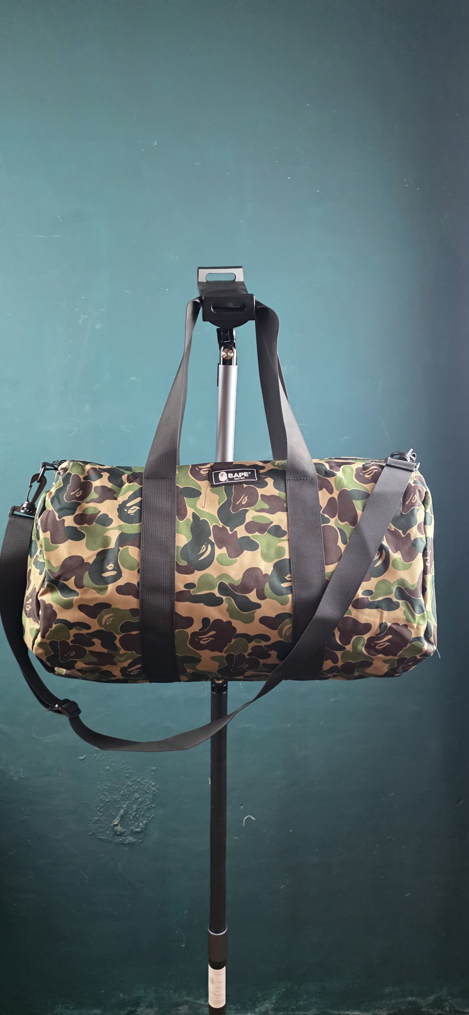 잡지부록 베이프 카모 더플백