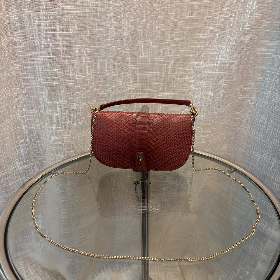 장루이쉐레 뱀피 토트 크로스백