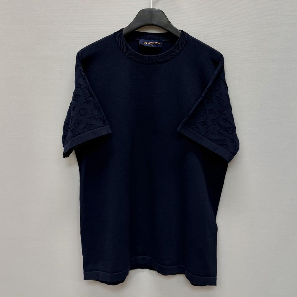 루이비통 슬리브 모노그램 니트 반팔티 ( 100 ) 
