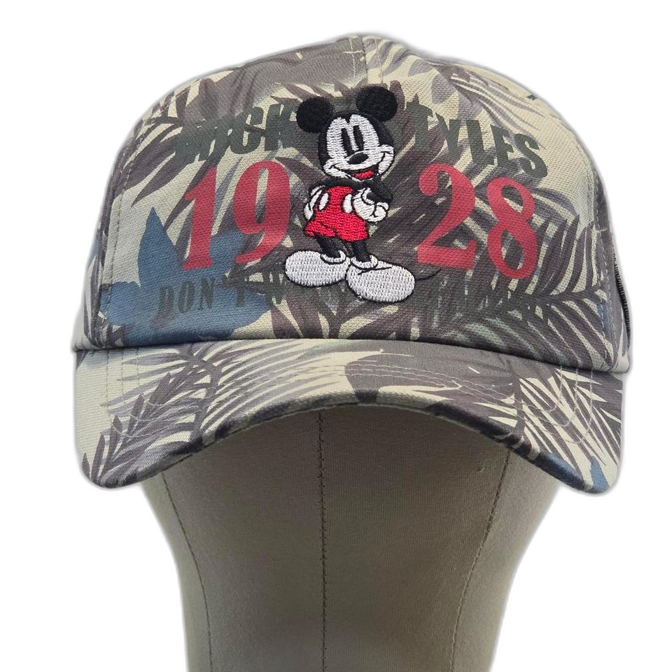 M1-8:디즈니 미키 프린트 패턴 볼캡 56~58cm Disney