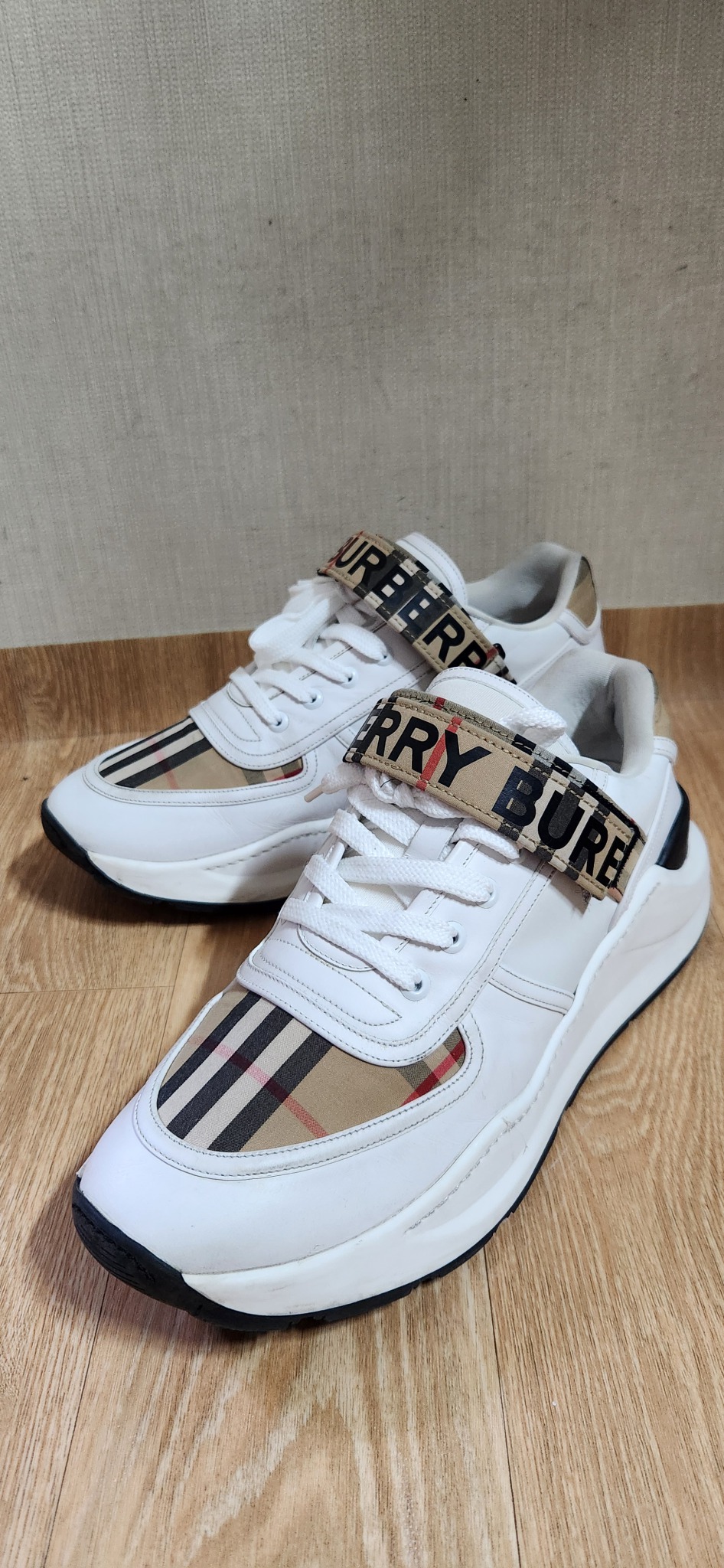 (260~265)버버리신발 체크패턴 버버리스니커즈