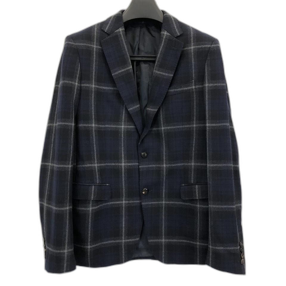 자라 울 100% 체크 콤비자켓 100 사이즈 