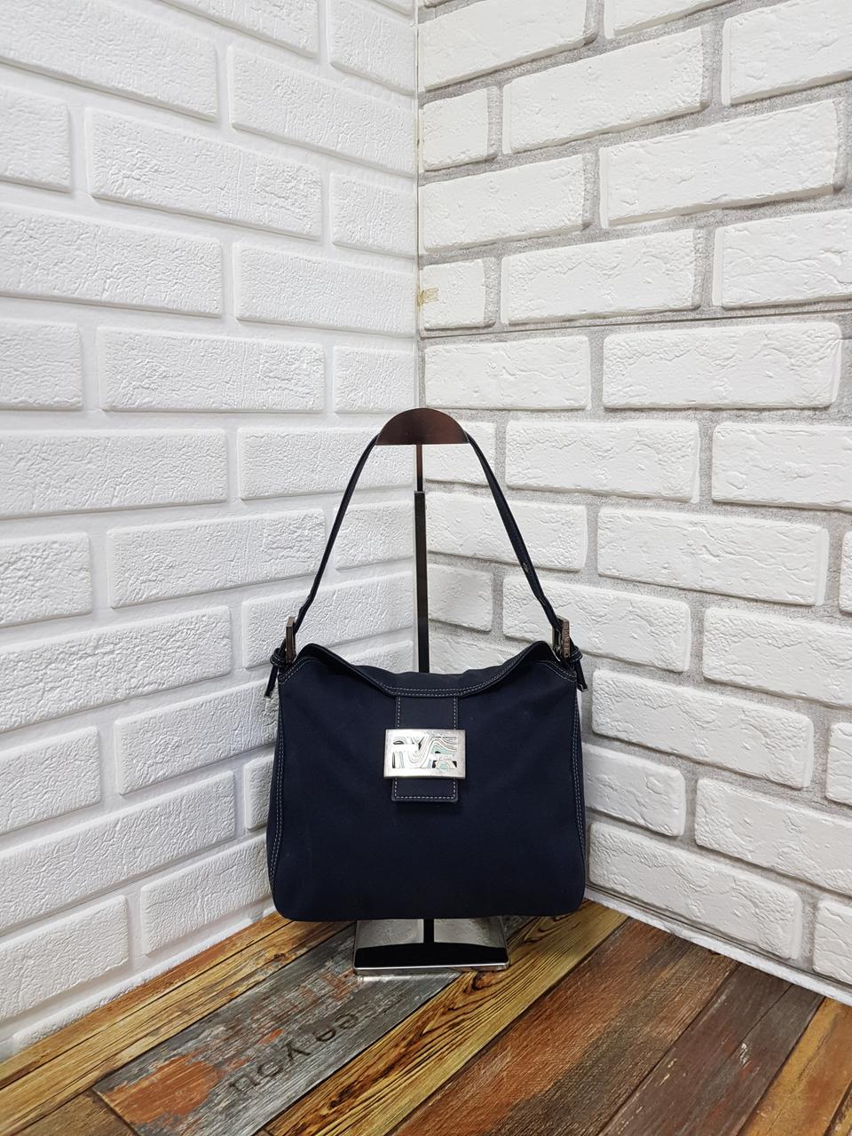 [정품] 펜디 마블로고 패브릭 숄더백