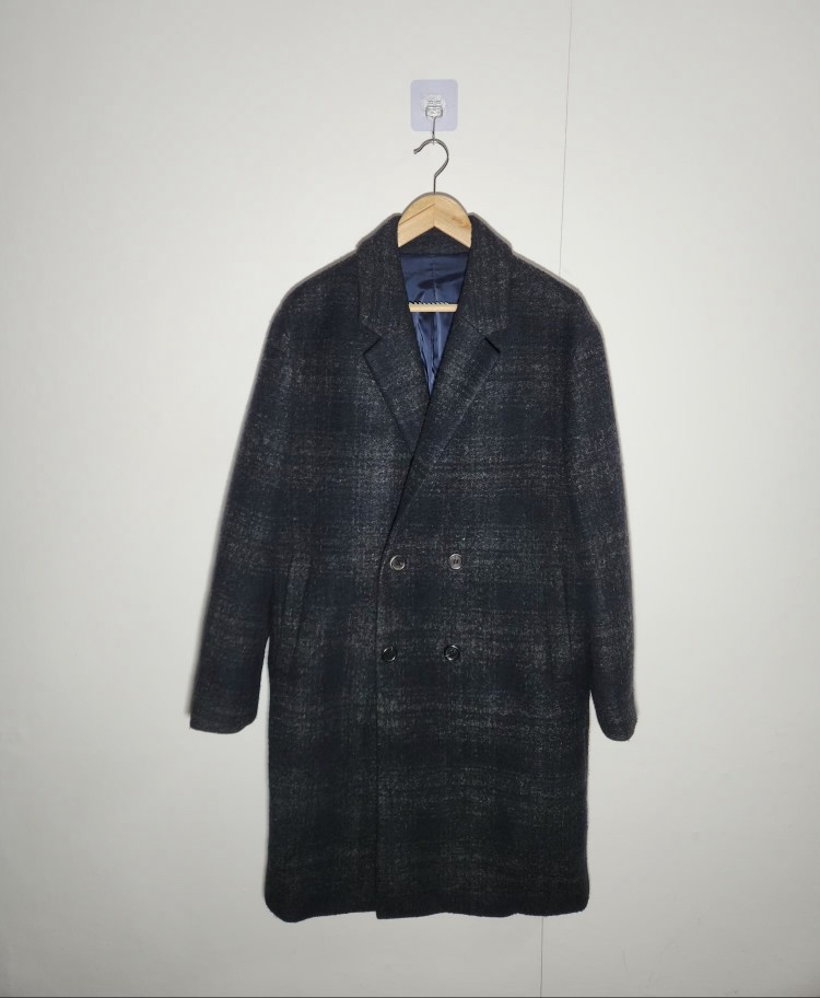 [마인드브릿지] 100 남 체크코트