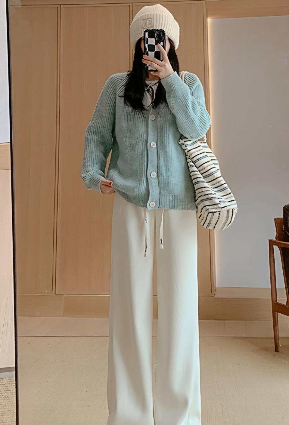 여자 기모 바지 골덴 밴딩 Free size 새상품