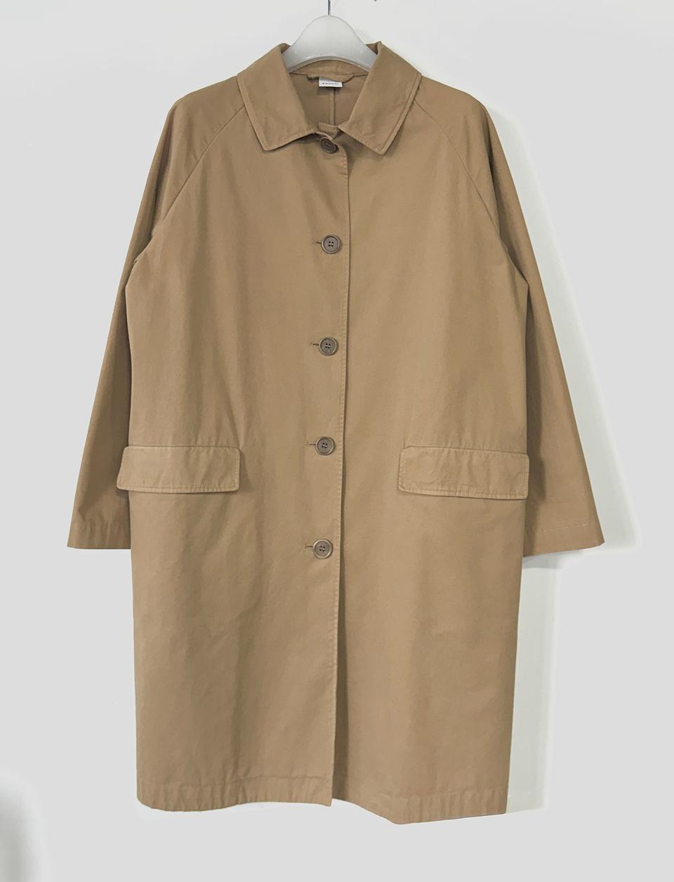 아스페시 싱글 코튼 롱 자켓