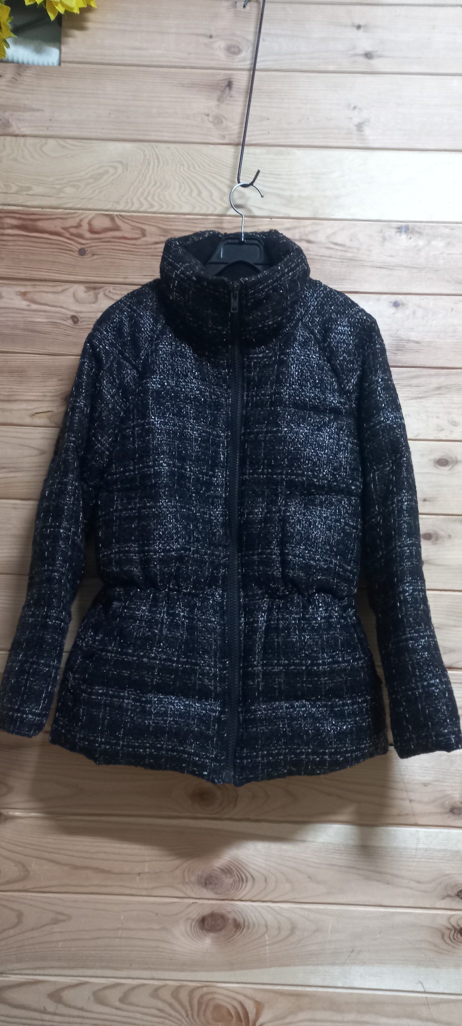 ROOM9룸나인 트위드 다운 패딩자켓