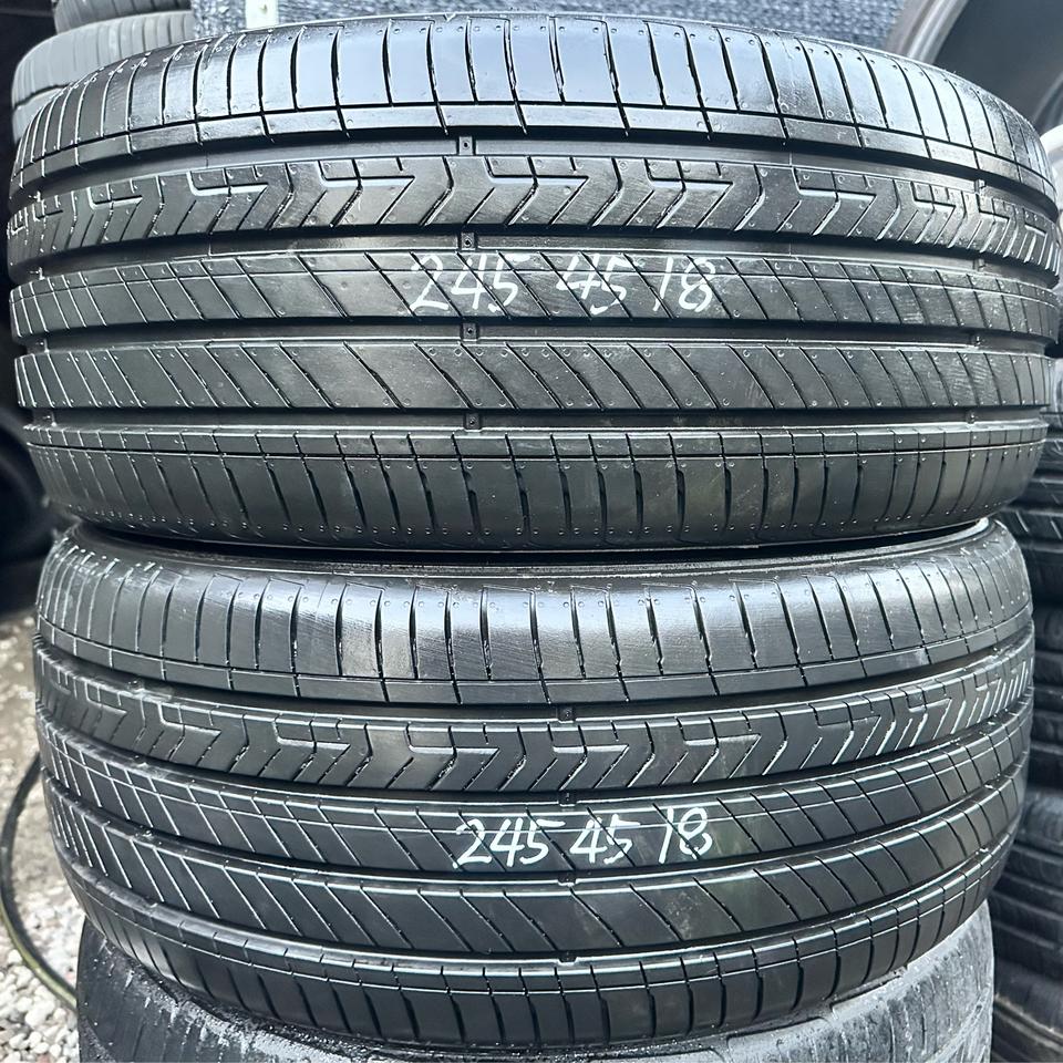 245 45 18금호중고타이어2개2454518