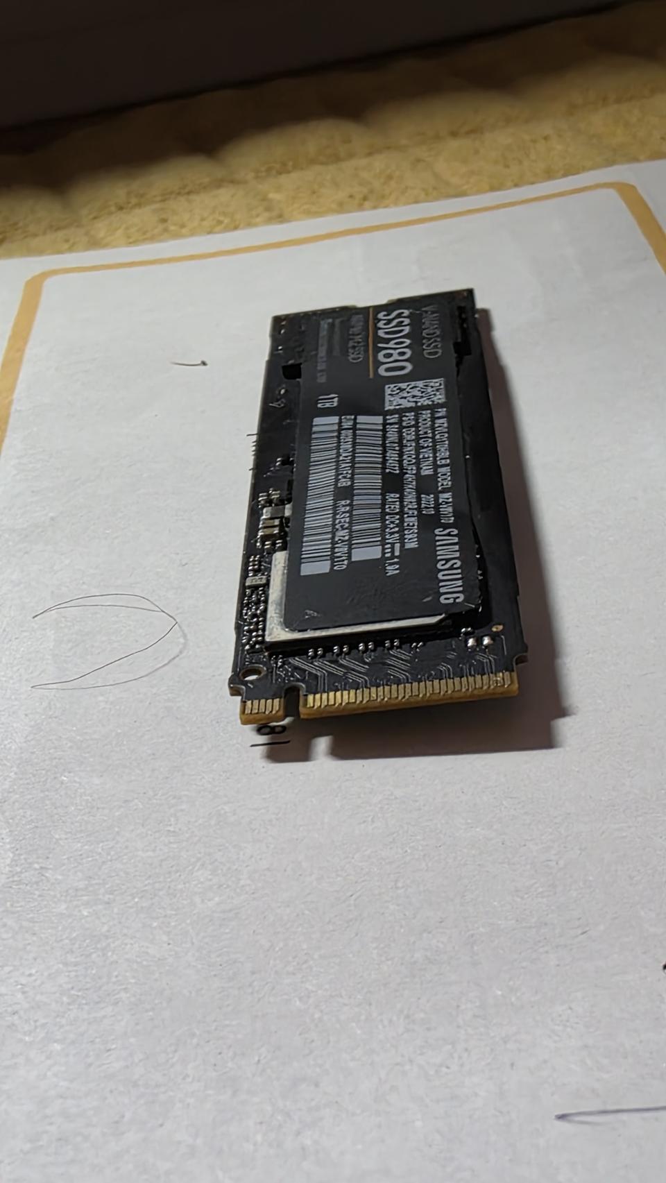 NVMe M.2 SSD 1TB  삼성980 pro