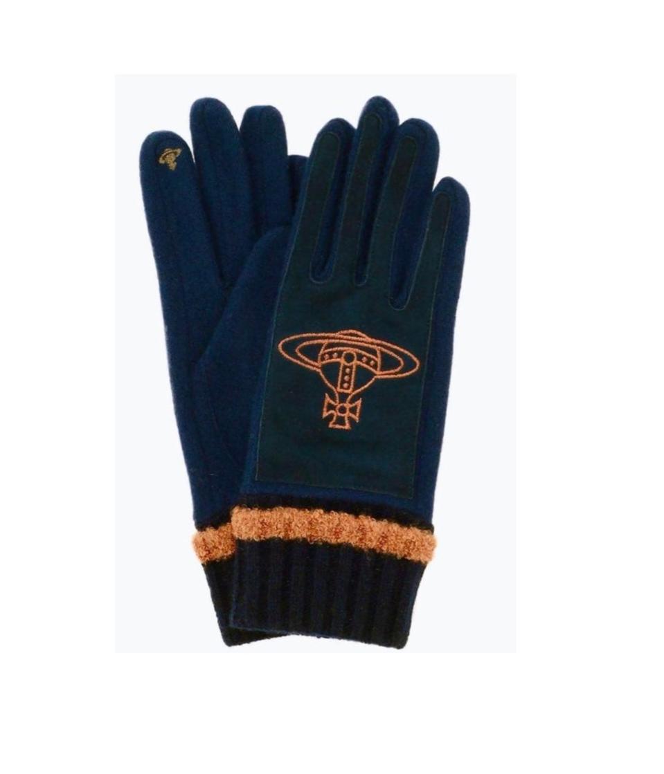 비비안 웨스트우드 빅 orb 저지 글러브 네이비 (새상품)