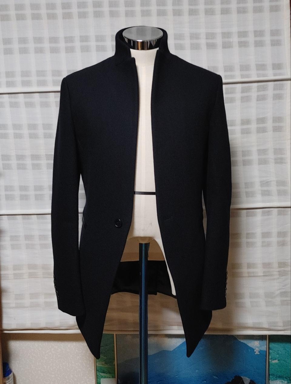 (한섬) 시스템 옴므 네이비 코트 자켓 95 / 캐시미어 블렌디드