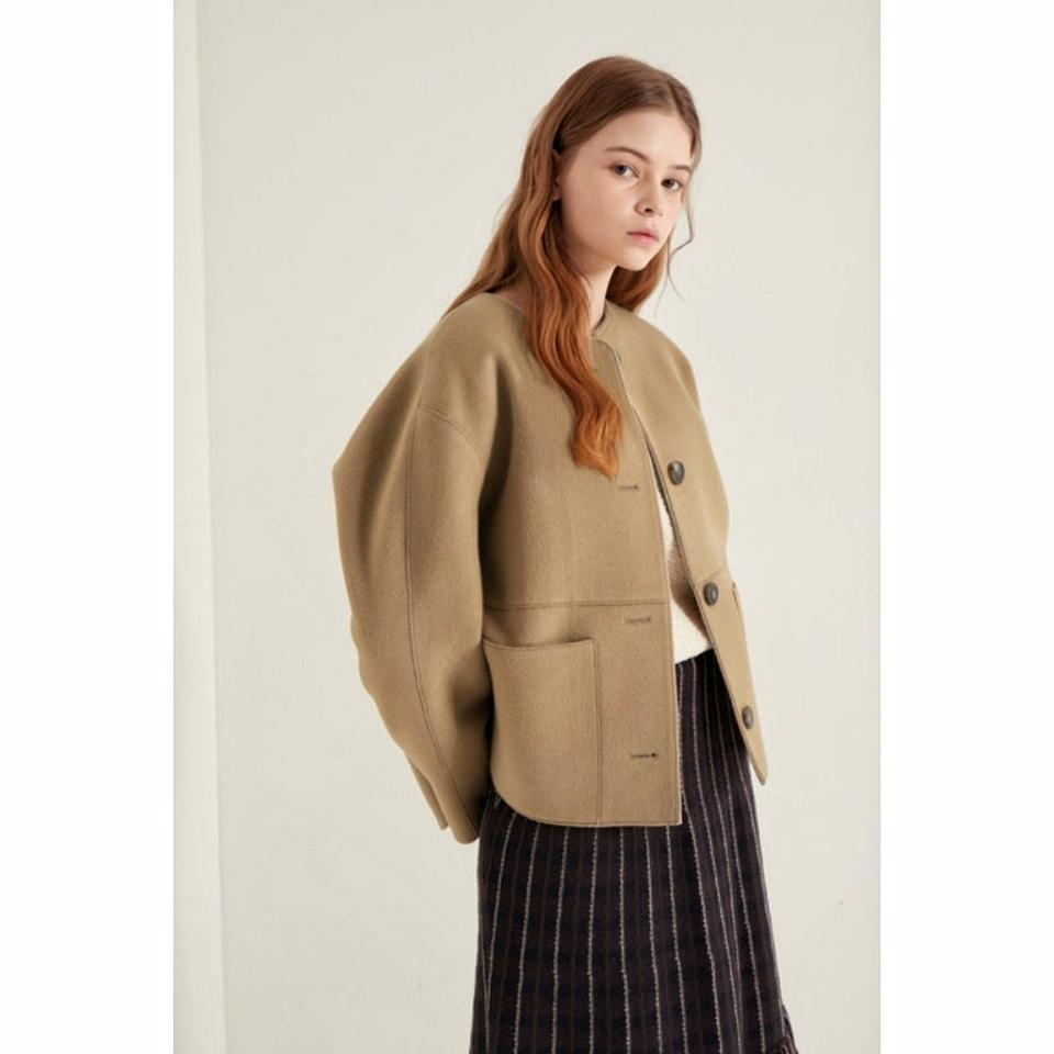 SJSJ 캐시미어 블렌드 하프 코트