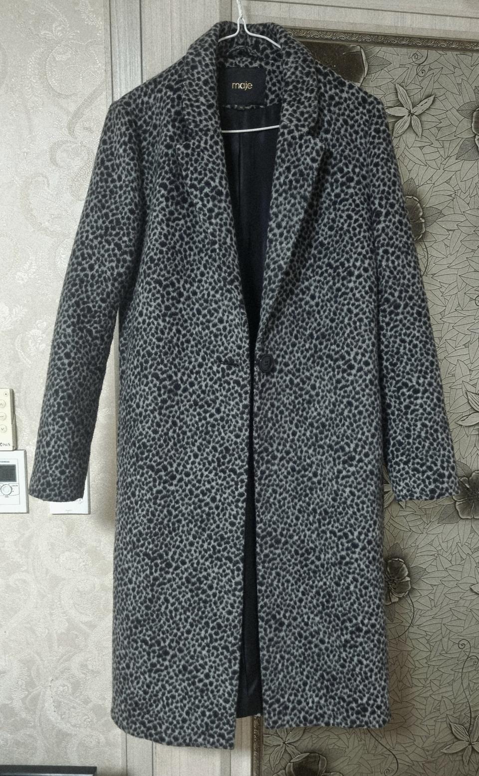 마쥬 레오파드 롱코트 36  55