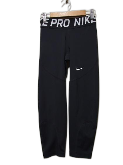 나이키 PRO 메쉬배색 로고밴딩 칠부레깅스 택XS 허리25-26