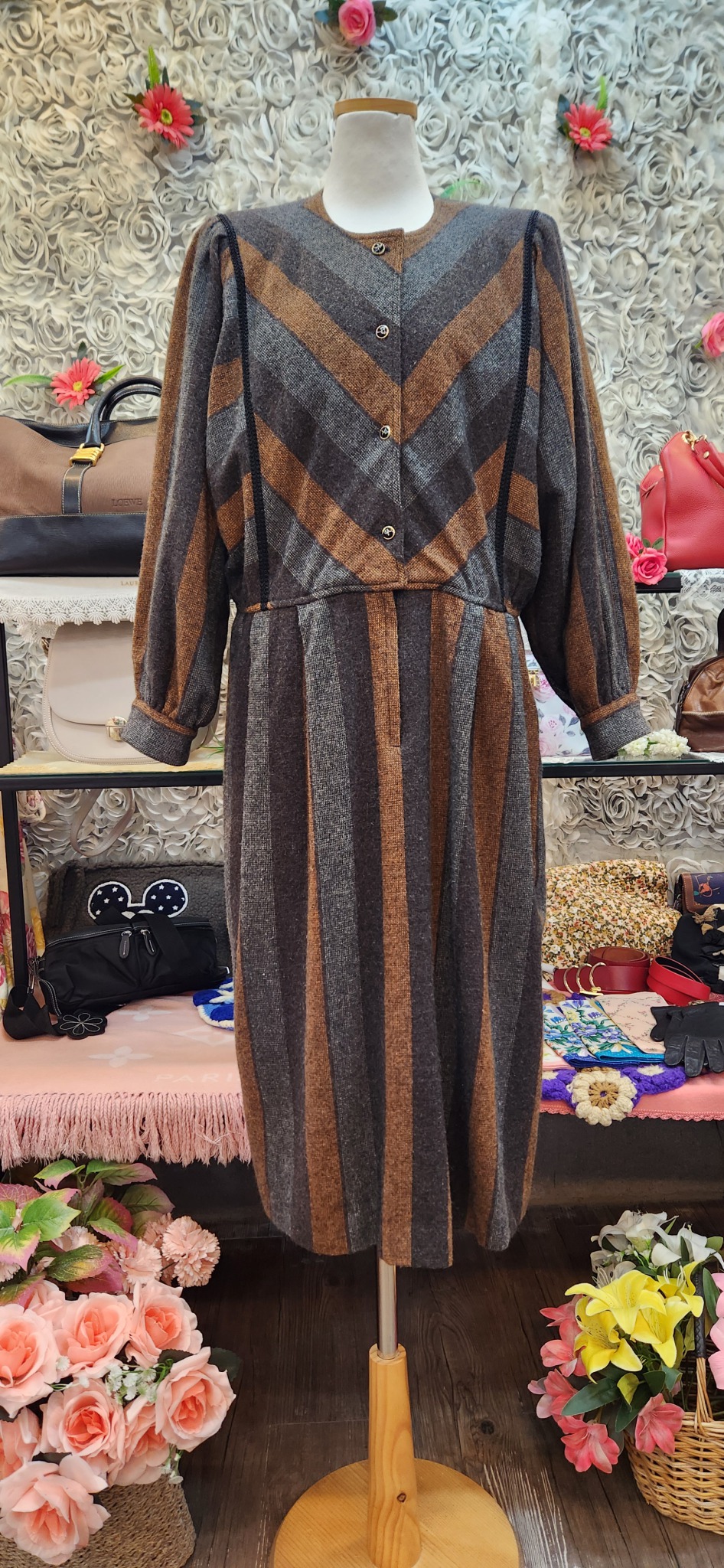 GILLES 모직 롱원피스 (77 88)