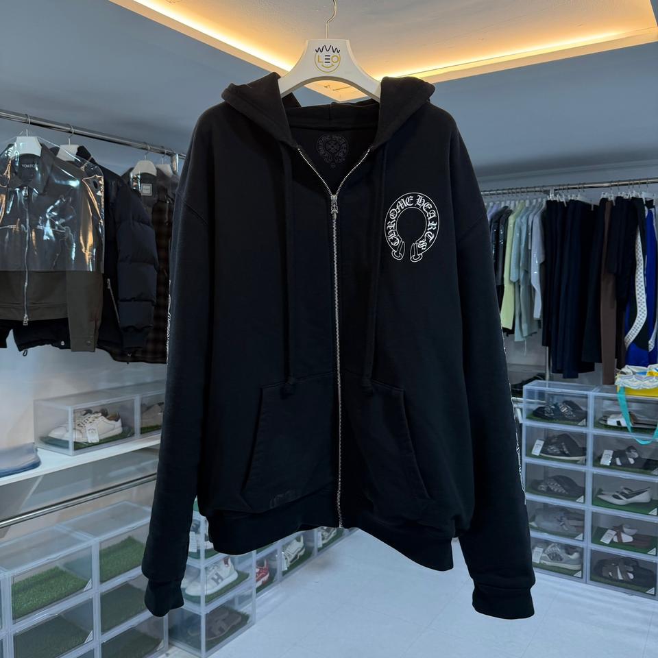 [리오브] 크롬하츠 홀스슈 플로랄 헤비웨이트 후드집업