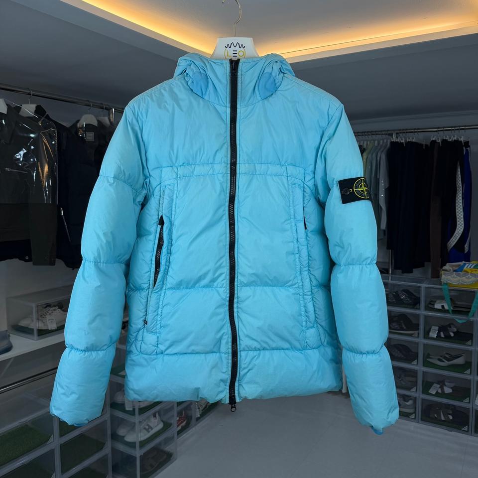 [리오브] 스톤아일랜드 크링클랩스 후드 패딩