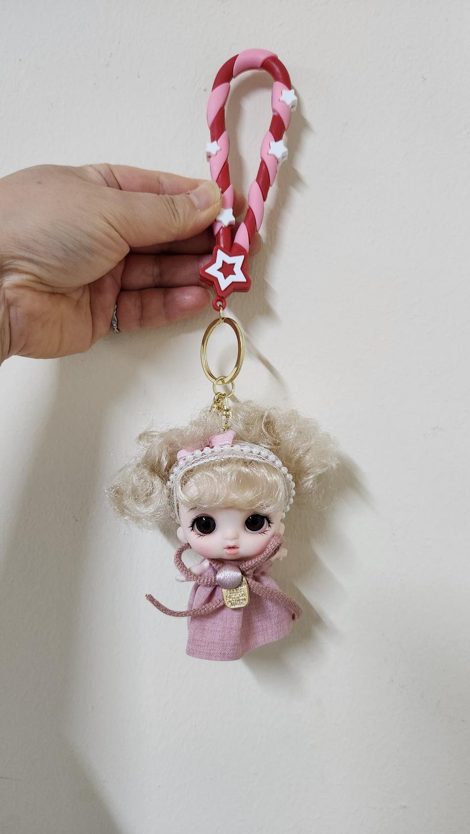 베이비 리본 인형키링