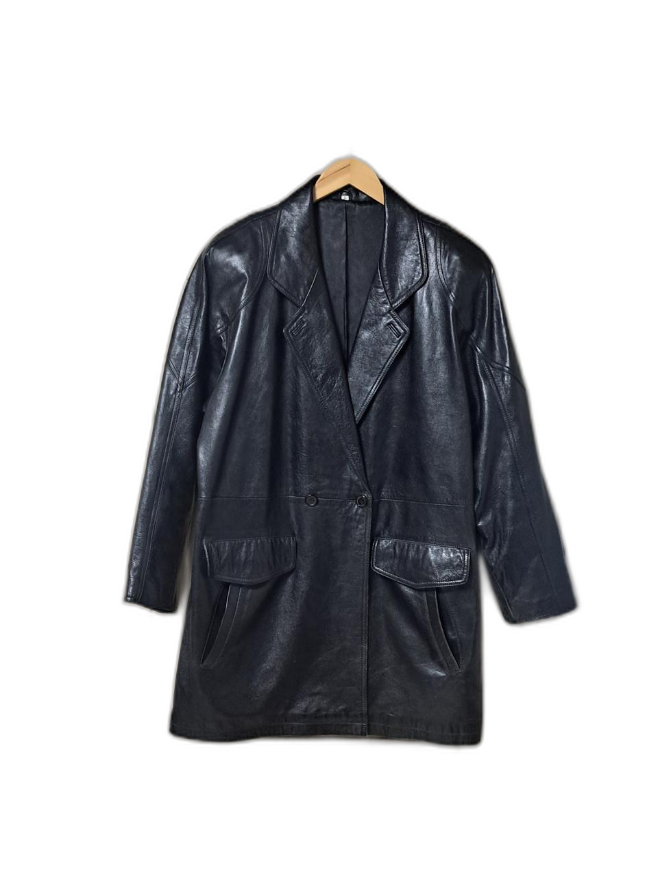 빈티지 천연 양가죽 롱자켓 가죽코트