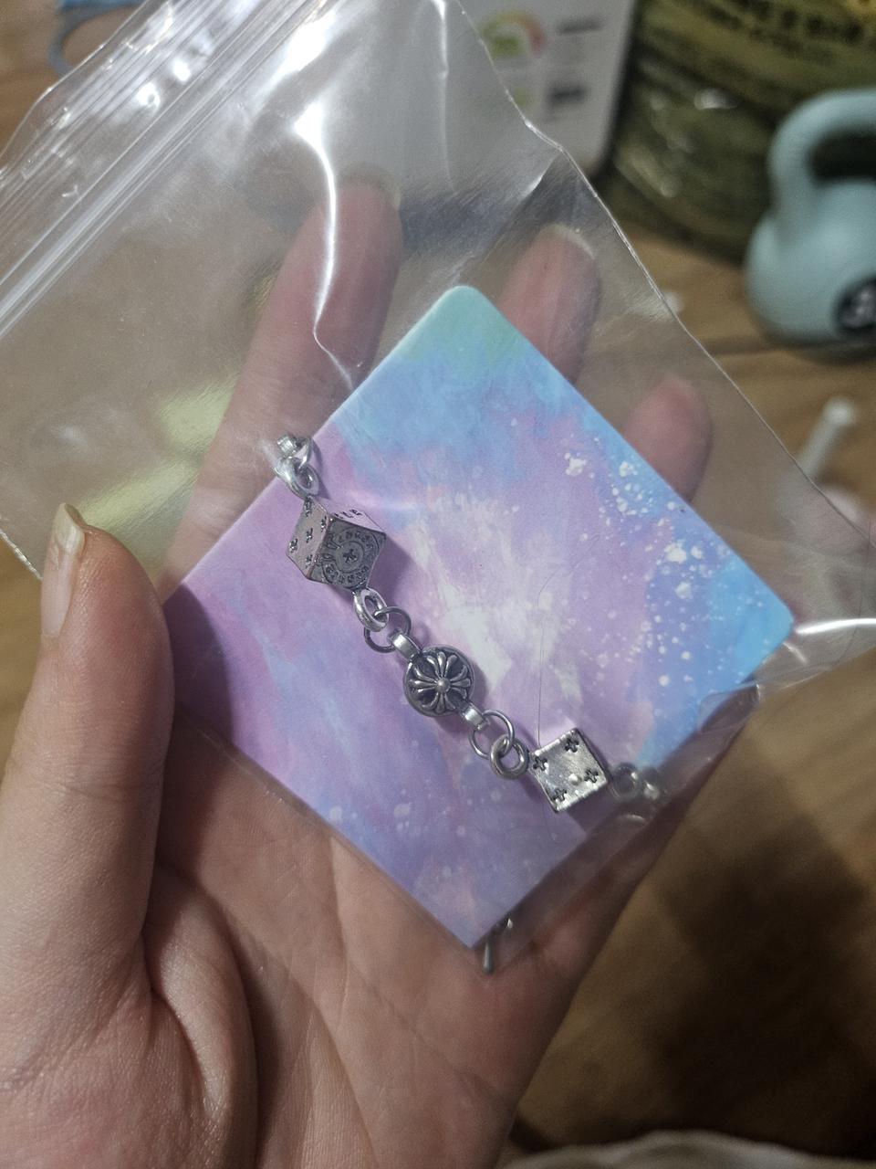 크롬 써지컬 18센치 팔찌