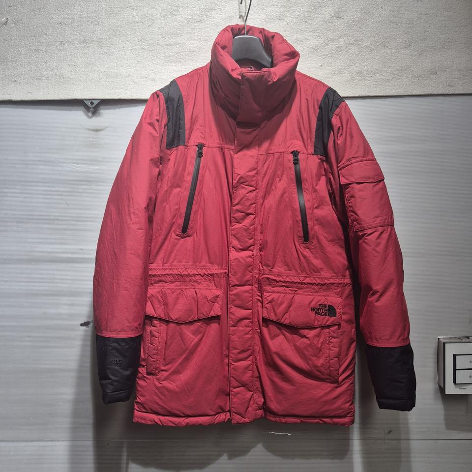 노스페이스 800 레드 패딩